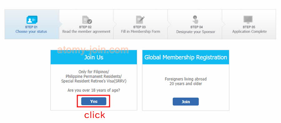 [join-atomy] Philippines Memer Registration_Step 3