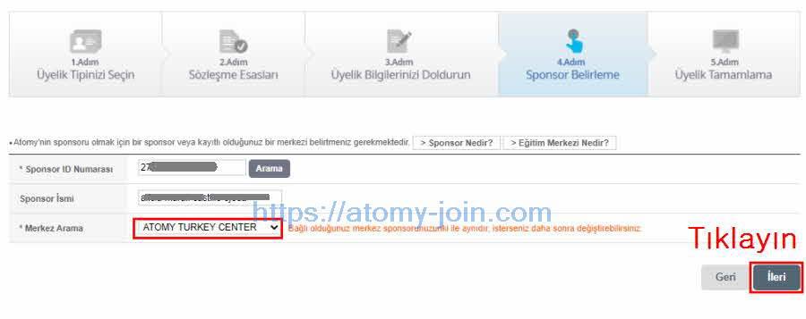 [ join-atomy] turkey memer Registration_Step 8