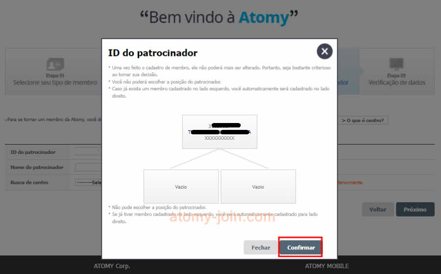 [join-atomy] brazil Memer Registration_Step 8