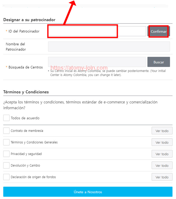 [join-atomy] Mobile - Colombia Memer Registration_Step 8