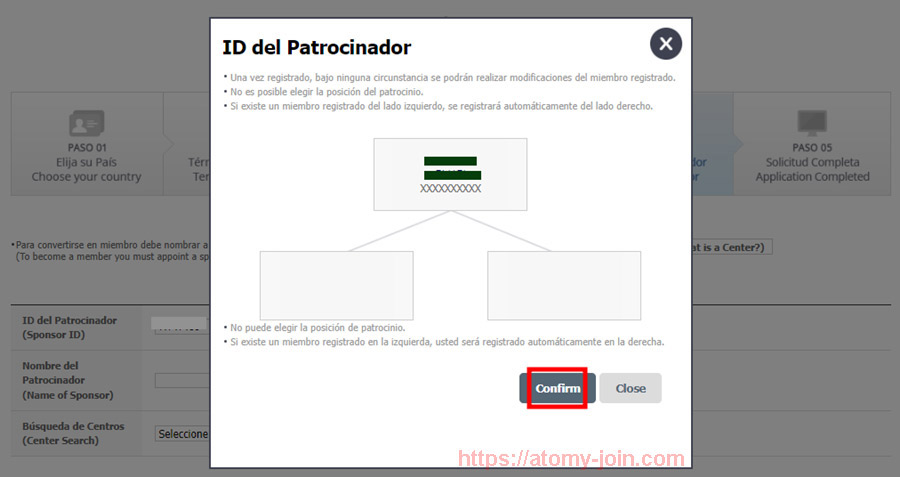 [join-atomy] Colombia Memer Registration_Step 9