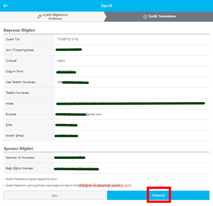 [ join-atomy_Mobile] turkey memer Registration_Step 7