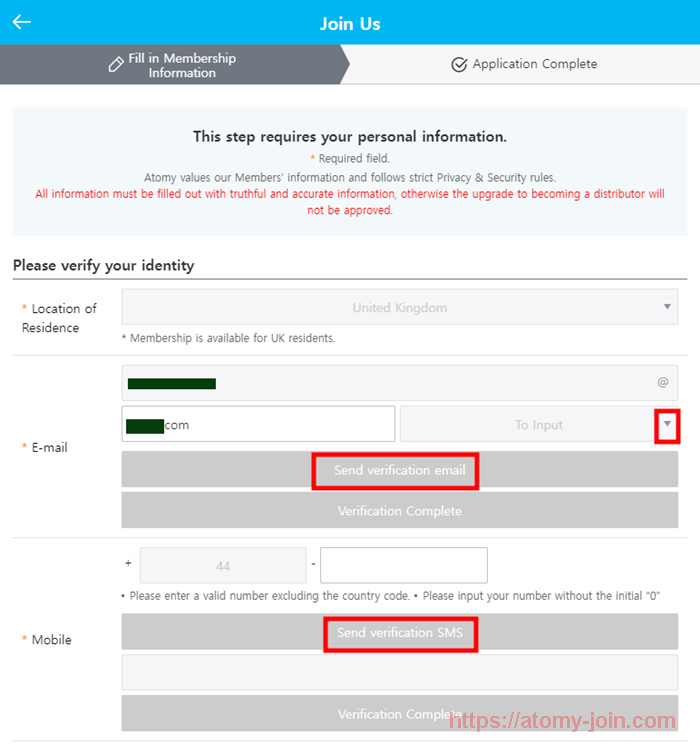 [join-atomy] Mobile - Unitedkingdom Memer Registration_Step 4