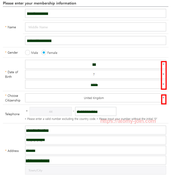 [join-atomy] Mobile - Unitedkingdom Memer Registration_Step 6