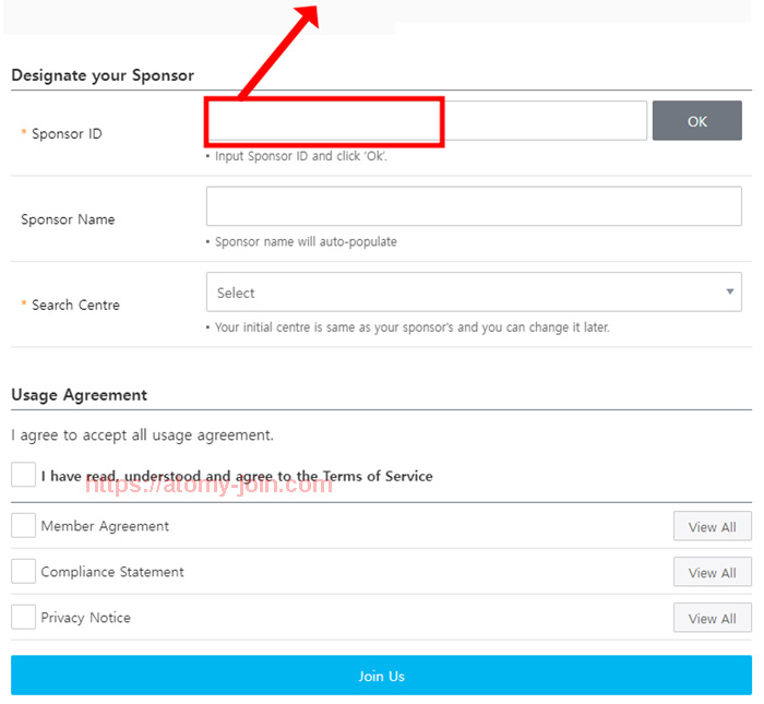 [join-atomy] Mobile - Unitedkingdom Memer Registration_Step 8